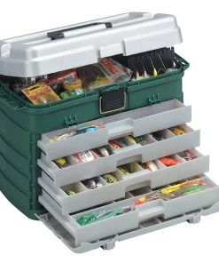 Plano 4-Drawer Tackle Box - Green Metallic/Silver [758005] Tackle Storage