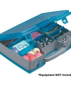 Tackle Storage Plano Double-Sided Adjustable Tackle Organizer Large - Silver/Blue [171502]