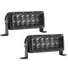 RIGID Industries SAE Compliant E-Series 6" Light Bar - Pair - Black [106613] Marine Lighting