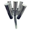 Fishing Rod Holders Tigress Five Rod Cluster - Bent Butt - Polished Aluminum [88157-2]