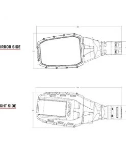 Marine Lighting RIGID Industries Reflect Mirror Light - Black (Pair) [64011]