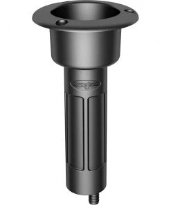Mate Series Plastic 0 Rod Cup Holder - Drain - Round Top - Black [P1000DB] Fishing Rod Holders