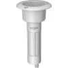 Fishing Rod Holders Mate Series Plastic 0 Rod Cup Holder - Drain - Round Top - White [P1000DW]