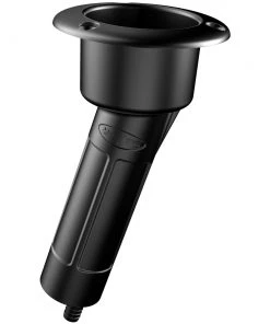 Fishing Rod Holders Mate Series Plastic 15 Rod Cup Holder - Drain - Round Top - Black [P1015DB]