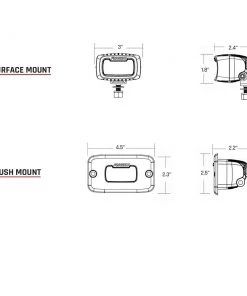 RIGID Industries SR-M Series Pro Diffused White Flush Mount [962513] Marine Lighting