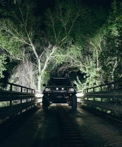 Marine Lighting RIGID Industries Radiance Scene Lights - Flush Mount Pair - Black W/Red LED Backlights [68212]