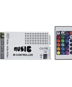 HEISE LED Lighting Systems HEISE Sound Activated RGB Controller W/IR Remote [HE-RGBSAC-1]