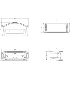 Marine Lighting Lumitec Contour Series Inset Navigation Light - Port Red [101574]