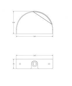 Marine Lighting Lumitec Surface Mount Navigation Light - Classic Aluminum - Port Red [101577]