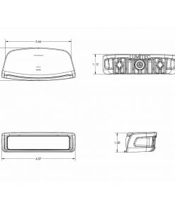 Lumitec Contour Series Navigation/Docking Combination Light - Port Red [101582] Marine Lighting