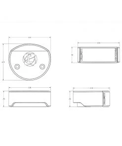 Marine Lighting Lumitec Surface Mount Navigation Light - Composite - Port Red [101596]