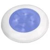 Hella Marine Blue LED Round Courtesy Lamp - White Bezel - 24V [980503241] Marine Lighting