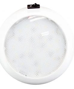 Innovative Lighting 5.5" Round Some Light - White/Red LED W/Switch - White Housing [064-5140-7]