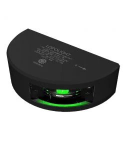 Lopolight Series 101-001 - Starboard Side Light - 1NM - Vertical Mount - Green - Black Housing [101-001-B]