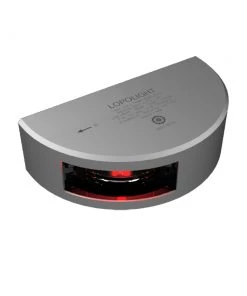 Lopolight Series 101-001 - Port Side Light - 1NM - Vertical Mount - Red - Silver Housing [101-002]