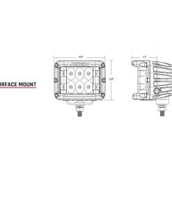 RIGID Industries D-SS Series PRO Spot Surface Mount- Black [261213]