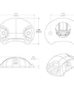 Lumitec Barbados Courtesy Accent LED Light - Black W/Red Light [101061] Marine Lighting
