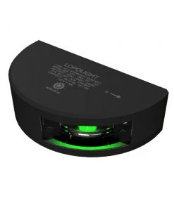 Lopolight Series 301-001 - Starboard Sidelight - 2NM - Vertical Mount - Green - Black Housing [301-001-B]