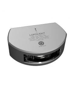 Lopolight Series 301-006 - Stern Light - 2NM - Vertical Mount - White - Silver Housing [301-006]