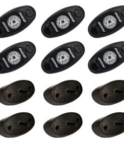 RIGID Industries A-Series Rock Light Kit - 6 Cool White Lights - Black [400253] Marine Lighting