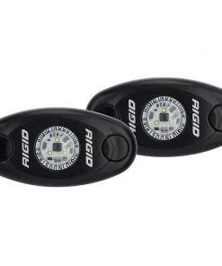 Marine Lighting RIGID Industries A-Series Black Low Power LED Light Pair - Amber [482343]