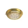 Marine Lighting Sea-Dog Brass LED Dome Light - 4" Lens [400198-1]