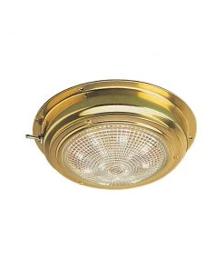 Marine Lighting Sea-Dog Brass LED Dome Light - 4" Lens [400198-1]