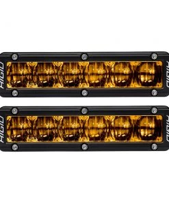 RIGID Industries 6" SR-Series SAE Compliant Fog Light - Black W/Yellow Light [906704] Marine Lighting