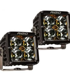 RIGID Industries Radiance Pod XL - Black Case W/Amber Backlight - Pair [32205] Marine Lighting