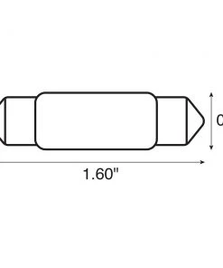 Ancor Bulb, Festoon, 12V - .97A - 15W - 12CP - 2-Pieces [522112] Marine Lighting