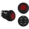 RIGID Industries 3 Position Rocker Switch - Red [40181] Marine Lighting