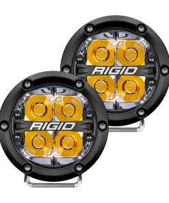 RIGID Industries 360-Series 4" LED Off-Road Spot Beam W/Amber Backlight - Black Housing [36114]