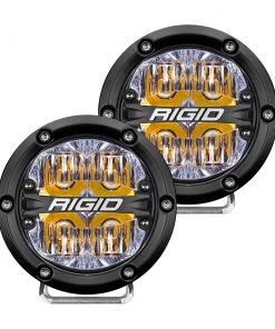 Marine Lighting RIGID Industries 360-Series 4" LED Off-Road Fog Light Drive Beam W/Amber Backlight - Black Housing [36118]
