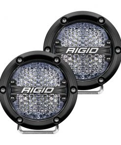 RIGID Industries 360-Series 4" LED Off-Road Fog Light Diffused Beam W/White Backlight - Black Housing [36208] Marine Lighting