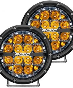 Marine Lighting RIGID Industries 360-Series 6" LED Off-Road Fog Light Spot Beam W/Amber Backlight - Black Housing [36201]