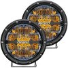 RIGID Industries 360-Series 6" LED Off-Road Fog Light Drive Beam W/Amber Backlight - Black Housing [36206] Marine Lighting