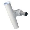 C.E. Smith Aluminum Horizontal Clamp-On Rod Holder 1.66" OD - White Powder Coated W/Sleeve [53721]