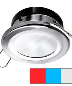 I2Systems Inc Marine Lighting I2Systems Apeiron A1120 Spring Mount Light - Round - Red, Cool White Blue - Polished Chrome [A1120Z-11HAE]
