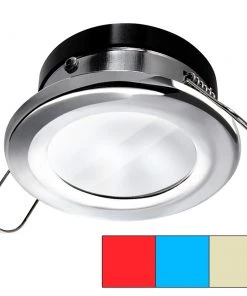 I2Systems Inc I2Systems Apeiron A1120 Spring Mount Light - Round - Red, Warm White Blue - Polished Chrome [A1120Z-11HCE] Marine Lighting
