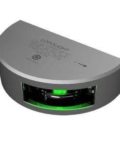 Lopolight Series 301-001 - Navigation Light - 2NM - Vertical Mount - Green - Silver Housing - 6M Cable [301-001-6M]