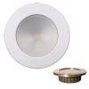 Lunasea Lighting Lunasea ZERO EMI Recessed 3.5 LED Light - Warm White, Blue W/White Stainless Steel Bezel - 12VDC [LLB-46WB-0A-WH]