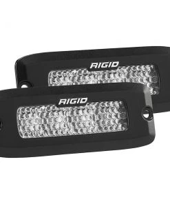 RIGID Industries SR-Q Series PRO Spot Diffused LED - Flush Mount - Pair - Black [925513BLK] Marine Lighting