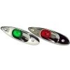 Whitecap Flush Mount LED Sidelights - 304 Stainless Steel - Pair [S-0918LED] Marine Lighting