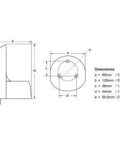 Hella Marine NaviLED PRO Deck Mount Adapter - White [241287812] Marine Lighting