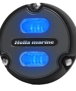 Hella Marine Apelo A1 Blue White Underwater Light - 1800 Lumens - Black Housing - Charcoal Lens [016145-001]