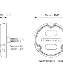 Hella Marine Apelo A1 RGB Underwater Light - 1800 Lumens - Black Housing - White Lens [016146-011] Marine Lighting