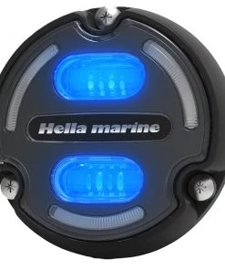 Hella Marine Apelo A2 Blue White Underwater Light - 3000 Lumens - Black Housing - Charcoal Lens W/Edge Light [016147-001]