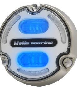 Marine Lighting Hella Marine Apelo A2 Blue White Underwater Light - 3000 Lumens - Bronze Housing - White Lens W/Edge Light [016147-101]