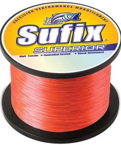 Sufix Superior Neon Fire Monofilament - 50lb - 2405 Yds [647-750]