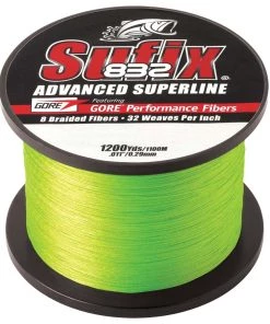 Fishing Line & Leaders Sufix 832 Advanced Superline Braid - 15lb - Neon Lime - 1200 Yds [660-315L]